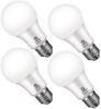 A19 LED Light Bulb, Dusk To Dawn Sensor, 4 Pack