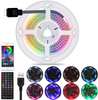 LED TV Backlight, 6.56ft USB LED Light Strip with Bluetooth APP Control, Sync To Music