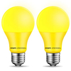 [Black/ Orange/ Yellow] Colorful A19 Light Bulb, E26 Base
