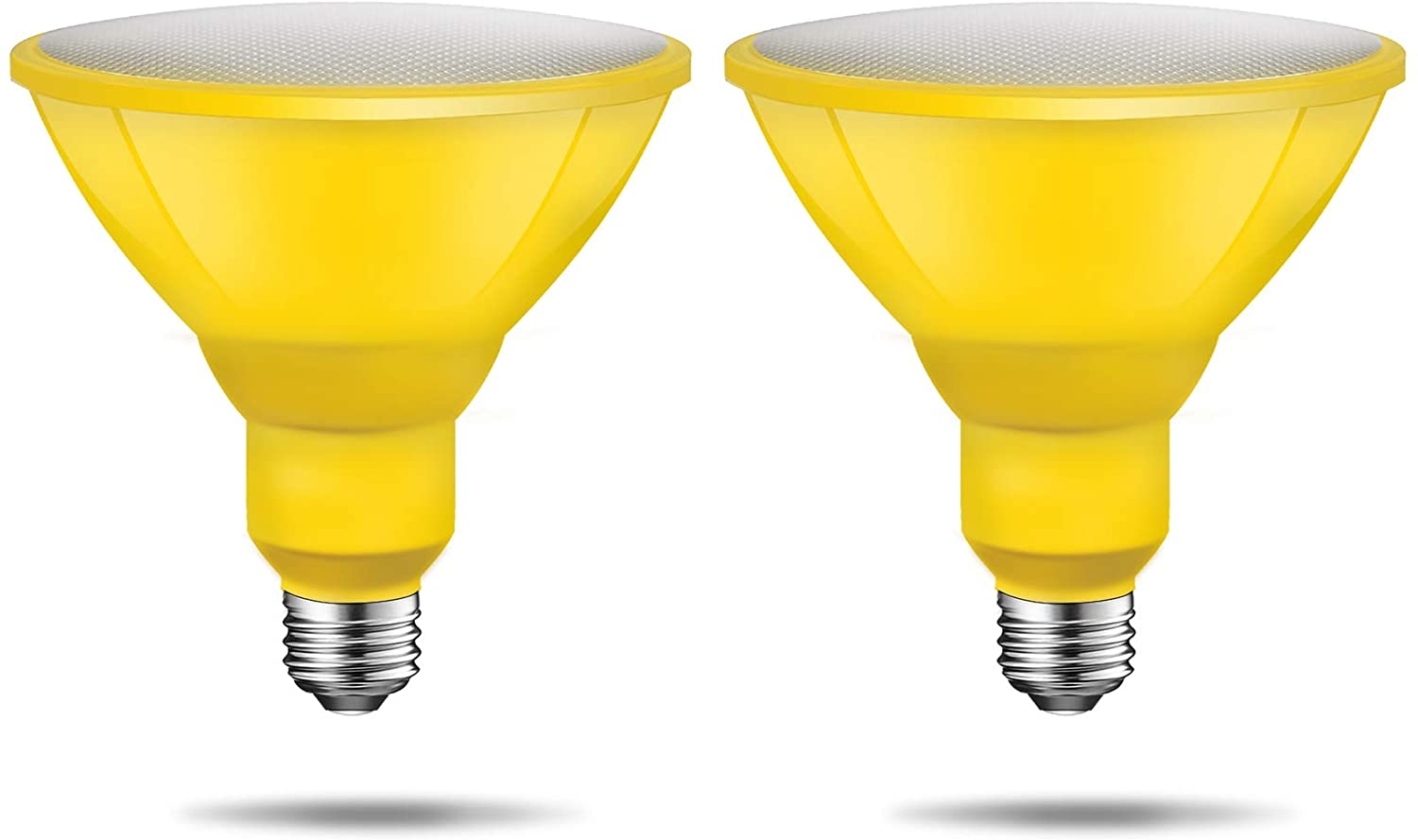 Par38 Yellow Light Bulb, 8W Equivalent 85W, E26 Base Non-dimmable