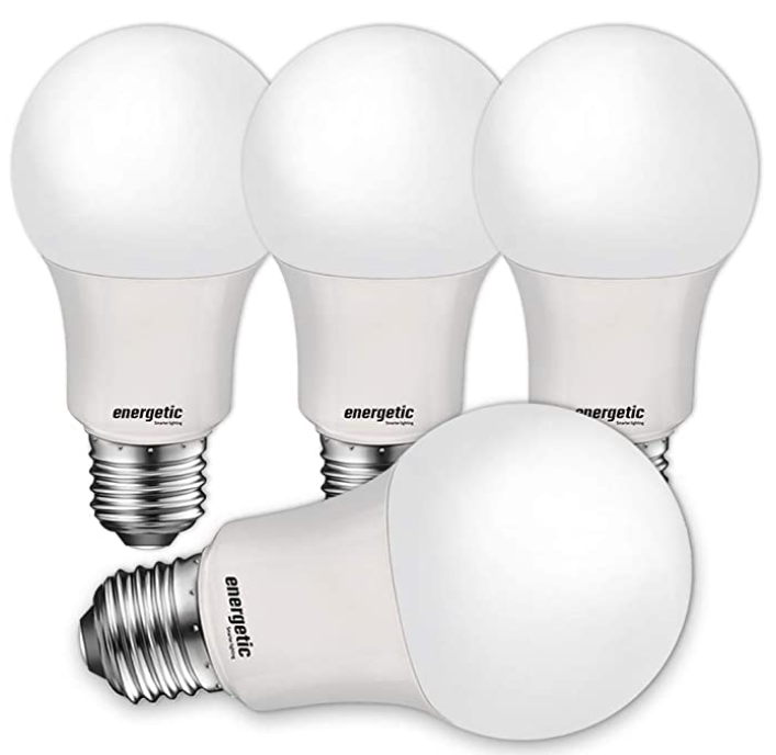 75 Watt Light Bulbs, A19 Non-dimmable, E26 Standard Base, 4Pack