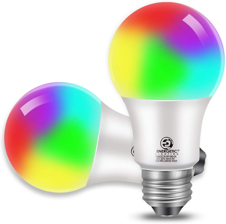Hjelm gå på indkøb interferens Energetic LED Smart Light Bulb Color Changing, Tunable White 2700K-6500K,  A19 Dimmable 60W Equivalent, Works with Hey Google, Seamless Setup with  Google Home app, 2-Pack | Yankon Lighting Inc.